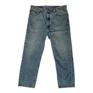 Vintage Levi’s 505 Blue Denim Jeans Size 38x30 Made in Mexico Medium Wash Grunge